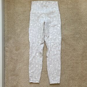 Lululemon Align High Rise 25” Leopard Gray